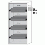 ARMOIRE SÉCURITÉ S-CLASSIC-90 S90.196.090.WDAS JAUNE