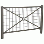 BARRIÈRE PROVINCE GRILLAGÉE 1.57 INOX BROS ZINC GRIS PROCITY - PROCITY