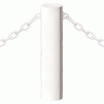 BORNE BARCELONE Ø 16 CM 2 ANNEAUX - ZINC BLANC 9010 - PROCITY