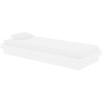 CADRE DE LIT BLANC BOIS MASSIF 75X190 CM PETIT SIMPLE