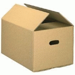 CARTONS DE DÉMÉNAGEMENT KRAFT BRUN DOUBLE CANNELURE H 35 X L 50 X P 28 CM - LOT DE 10