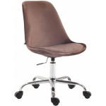 CLP - CHAISE DE BUREAU DE TOULOUSE EN VELOURS MARRON