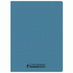 LOT DE 3 - CAHIER CONQUERANT POPLYPROPYLENE INDECHIRABLE ET LAVABLE RECYCLE 24X32 CM 96 PAGES SEYES PIQURE 90G