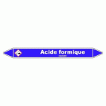 LOT DE 3 - MARQUEUR TUYAUTERIE - ACIDE FORMIQUE - VINYLE LAMINÉ - NFX 08-105 150 X 12 MM