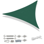 SEKEY - VOILE D'OMBRAGE PES 3×3×3M AVEC KIT DE MONTAGE, VERT