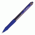STYLO A BILLE RECHARGEABLE UNIBALL LAKNOCK - POINTE LARGE RETRACTABLE - ENCRE BLEUE - CORPS GRIP