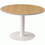 TABLE DE RÉUNION RONDE EASYDESK Ø 115CM PLATEAU HÊTRE - PAPERFLOW
