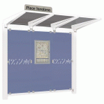 ABRI BUS VENISE 2.50 M SANS BARDAGES LAT. LEDS BLANC 9010 - PROCITY