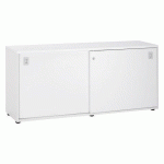 BAHUT H 75,5 X L 160 X P 45 CM BLANC SQUADRA