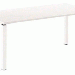 BUREAU DROIT 160 CM BLANC EXPRIM