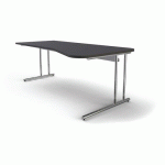 BUREAU VAGUE ARTLINE L1950 X P800/1000 X H680-820 MM ANTHR.