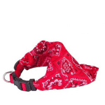 DOOGY CLASSIC - COLLIER CHIEN BANDANA STAR ROUGE TAILLE : T2 - ROUGE