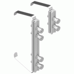 KIT DE FIXATION SUR PROFIL ALUMINIUM POUR PAUMELLE DIAM 3 LAMES LA CROISÉE DS