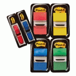 PACK 4 DISTRIBUTEURS MARQUE-PAGES POST-IT STANDARD + 2 DISTRIBUTEURS FLÈCHES OFFERTS
