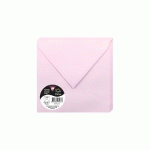 PAQUET DE 20 ENVELOPPES POLLEN 165X165MM 120G/M² - ROSE DRAGÉE - LOT DE 3