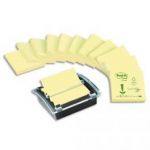 POST-IT DÉVIDOIR INSERT TRANSLUCIDE+12 BLOCS ZNOTES DE 100FJ PASTEL 76X76 100%RECYCLÉ BP284/C2014-Y12-1-F