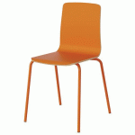 CHAISE MALIBU 4P T6 COQUE ORANGE U320 / ACIER ORANG 1028