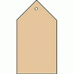 ETIQUETTE À SUSPENDRE, 48 X 95 MM, POUR COLIS, MARRON