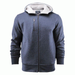 JAMES HARVEST PARKWICK SWEATSHIRT FULLZIP HOMMES BLEU MARINE CHINÉ - TAILLE XXL