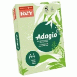 PAPIER COULEUR ADAGIO - TEINTE VIVE - 80 G  - A4 - VERT VIF - RAMETTE DE 500 FEUILLES