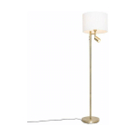 QAZQA - JELENA - LAMPADAIRE AVEC LAMPE DE LECTURE - 1 LUMIÈRE - H 150 CM - BRONZE - MODERNE - ÉCLAIRAGE INTÉRIEUR - SALON I CHAMBRE I CUISINE I SALLE