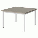 TABLE MALIBU 80X80CM T1 4P STRA ABS GRIS U727/BLC 9016