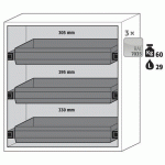 ARMOIRE SÉCURITÉ S-CLASSIC-90 S90.129.120.WDAS GRIS CLAIR