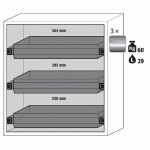 ARMOIRE SÉCURITÉ S-CLASSIC-90 S90.129.120.WDAS JAUNE - MANUTAN COLLECTIVITÉS