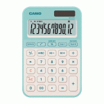 CALCULATRICE DE POCHE BLEU TURQUOISE CASIO MS-20
