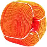 CAROTTE POLYPROPYLENE ORANGE 8MM LG.25M RR=1050KG