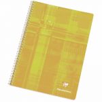 CLAIREFONTAINE LOT 5 CAHIERS SPIRALES 100 PAGES 5X5 CLAIREFONTAINE 17X22CM 90G/M2 (PRIX UNITAIRE)