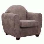 FAUTEUIL WEST TISSU POLYESTER CHINÉ TAUPE