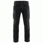 PANTALON DE TRAVAIL SERVICES DENIM STRETCH NOIR TAILLE 50 - BLAKLADER