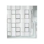 RIDEAU DE DOUCHE PEVA FRAME 180X200CM NOIR & BLANC SPIRELLA NOIR