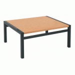 TABLE BASSE RECTANGULAIRE HETRE / NOIR