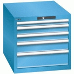 ARMOIRE BLEU CLAIR 564X725X533 AVEC 5 TIR. 75KG _ 78.511.010 - LISTA