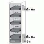 ARMOIRE S-PHOENIX TOUCHLESS-90 S90.196.060.FDAO GRIS - ASECOS
