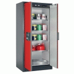 ARMOIRE SÉCURITÉ Q-CLASSIC-90 Q90.195.090 GRIS/ROUGE