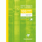 LOT DE 10 - COPIES DOUBLES SOUS ÉTUI A4 100 PAGESNON PERFORÉES GRANDS CARREAUX