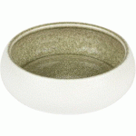 LOT DE 4 - SAVEURS BOL BLANC/OLIVE Ø 14,5 CM