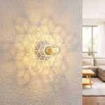 LUCANDE ALEXARU APPLIQUE, NID D’ABEILLE, BLANCHE