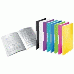 PROTÈGE-DOCUMENTS WOW, A4, PP, 40 POCHETTES, JAUNE - LOT DE 3