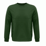 SWEAT PERSONNALISABLE COTON ORGANIQUE BIO VERT BOUTEILLE