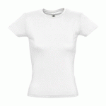 T-SHIRT BLANC FEMME CLASSIC 150 G BLANC