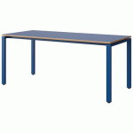 TABLE MALIBU 180X80 T6 SOUDÉ STRA ALAISÉ BLEU U525/BLEU 5005 - MANUTAN EXPERT