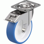 BLICKLE - ROULETTE PIVOTANTE À FREIN Ø 125MM BANDAGE POLYURÉTHANE TPU 150KG - LEX-POTHS 125G-FI