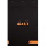 R BY RHODIA BLOC DE DIRECTION COUVERTURE TOUCHÉ SOFT NOIRE 21X29,7CM 70 FEUILLES LIGNÉ