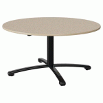 TABLE MALIBU Ø 120 T3 PC ST ISOSON BEIG 1460/BEIGE NOIR 9005