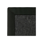 TAPIS INTÉRIEUR / EXTÉRIEUR NUSA - GRIS ARDOISE - GANSE NOIRE - 120 X 170 CM