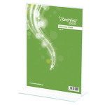 ARCHIVO200 ARCHIVO 2000 PRÉSENTOIR DE DOCUMENT VERTICAL DOUBLE FACE FORMAT A4 - TRANSPARENT (LOT DE 3)